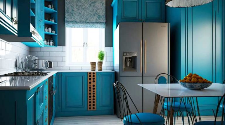 Aranżacje nowoczesnych niebieskich kuchni - jak wprowadzić niebieski kolor do kuchni